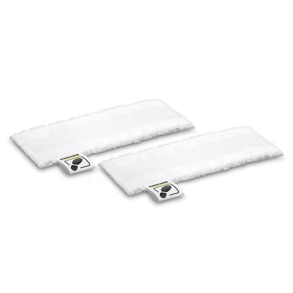 Kit med 2 mikrofibermoppar för Karcher ångtvätt 28632590