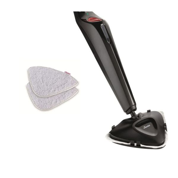 Vileda 168917 Steam Plus 3.0 elektrisk ångmopp med 2x mikrofiberkuddar, mattrengöring