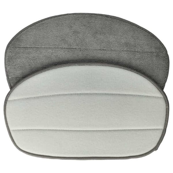 vhbw 2x Ersättningsöverdrag som är kompatibla med Leifheit CleanTenso ångtvätt, ångmopp - mikrofiber, grå