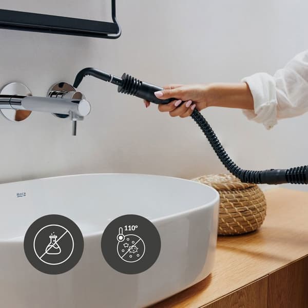 ZEEGMA Draden - Handhållen ångtvätt - Bärbar - 1000 W - Temperatur 110°C - 350 ml - Tryck 3 bar - 9 tillbehör