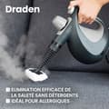 Miniatyrbild 5 av 6: ZEEGMA Draden - Handhållen ångtvätt - Bärbar - 1000 W - Temperatur 110°C - 350 ml - Tryck 3 bar - 9 tillbehör