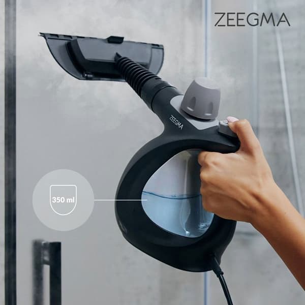 ZEEGMA Draden - Handhållen ångtvätt - Bärbar - 1000 W - Temperatur 110°C - 350 ml - Tryck 3 bar - 9 tillbehör