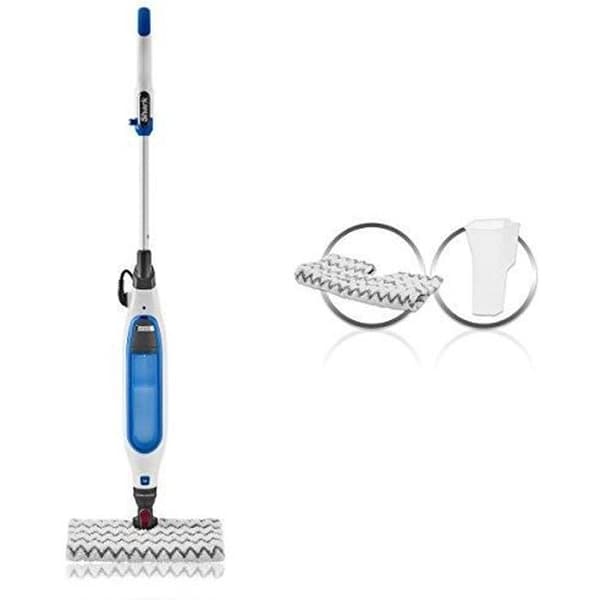 Shark Steam Mop S6001EU - NINJA - Dubbelsidig - Steam - Blå - 1050W - 0,35L Multifärg, Vit
