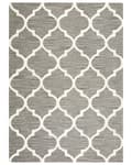 Miniatyrbild 4 av 6: Matta Grå Ull 160 x 230 cm Spalje Quatrefoil Mönster Handtuftad Orientalisk Marockansk Klöver