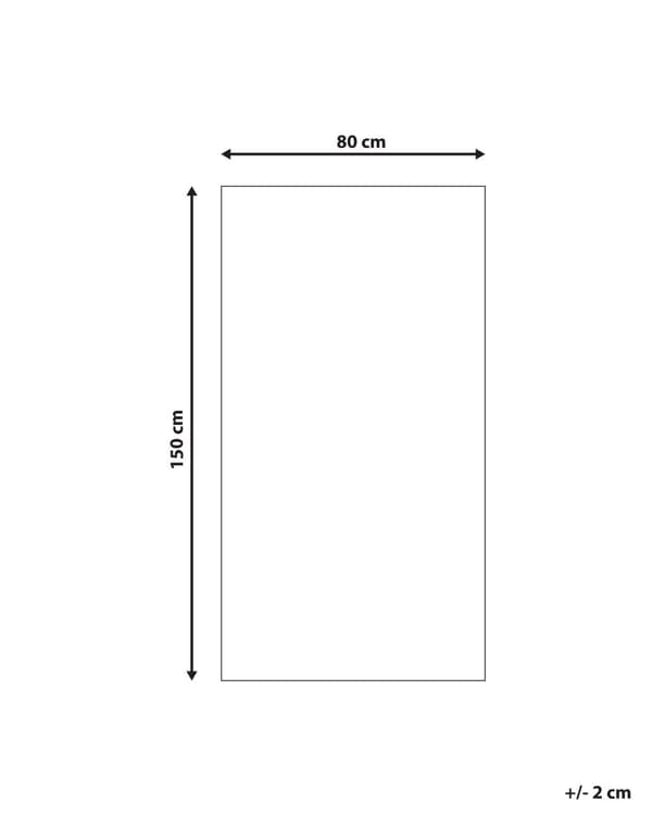 Matta Flerfärgad med Bomull 80 x 150 cm Rektangulär Abstrakt Mönster Handvävd Boho