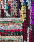 Miniatyrbild 5 av 6: Trasmatta Flerfärgad Polyester Bomull 140 x 200 cm Rektangulär handvävd orientalisk Boho