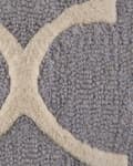 Miniatyrbild 6 av 7: Matta Grå Ull 140 x 200 cm Trellis Quatrefoil Mönster Handtuftad Orientalisk Marockansk Klöver