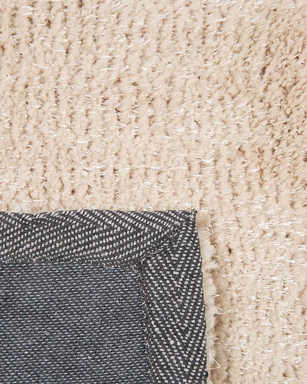 Matto vaalea beige 150 x 80 cm polyesteri suorakulmio puuvilla tuftattu pehmeä