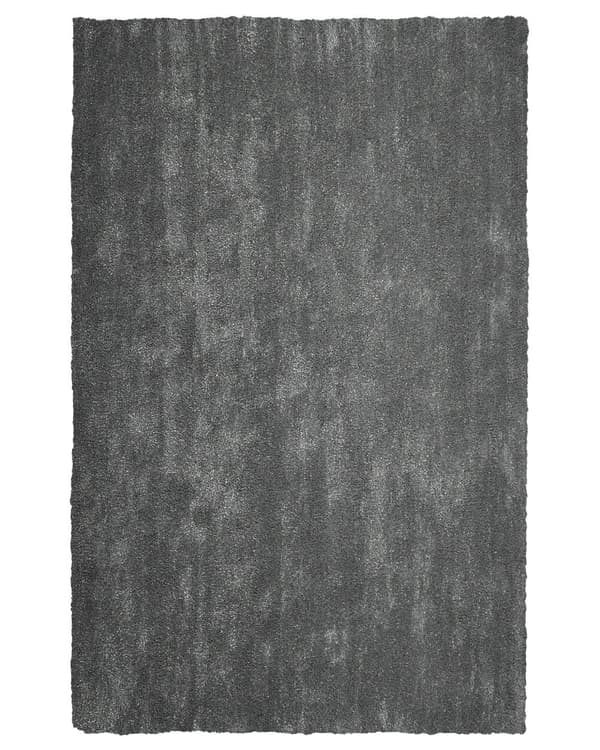 Matto tummanharmaa 300 x 200 cm polyesteri suorakulmio puuvilla tuftattu pehmeä