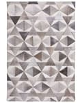 Pikkukuva 4 / 6: Matto harmaa 200 x 140 cm lehmännahka huopa käsintehty geometrinen suorakulmio