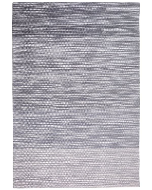 Matto harmaa villa 160 x 230 cm käsintehty raidallinen lattialämmitykseen sopiva moderni tyyli