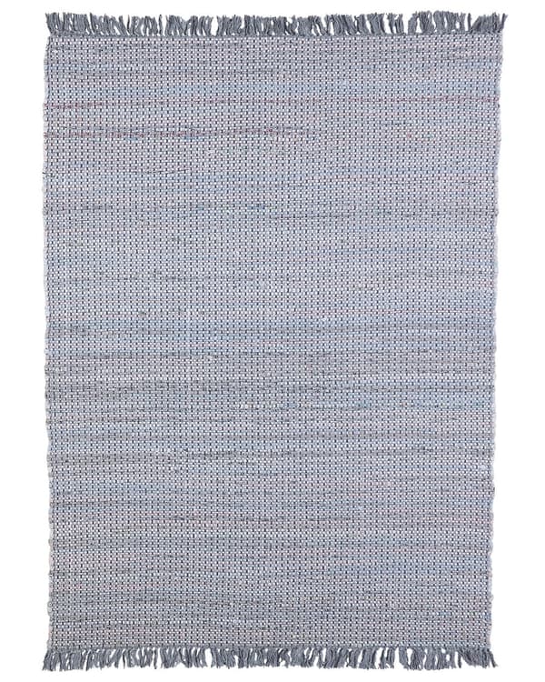 Matto harmaa 230 x 160 cm puuvilla käsinkudottu suorakulmio helppohoitoinen