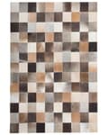 Pikkukuva 4 / 6: Matto monivärinen 230 x 160 cm tilkkutäkki lehmännahka huopa käsintehty