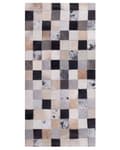 Pikkukuva 4 / 6: Matto monivärinen 150 x 80 cm tilkkutäkki lehmännahka huopa käsintehty