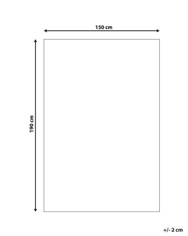 Halkskydd till matta Underlag Vit 135 x 190 cm Klippbar