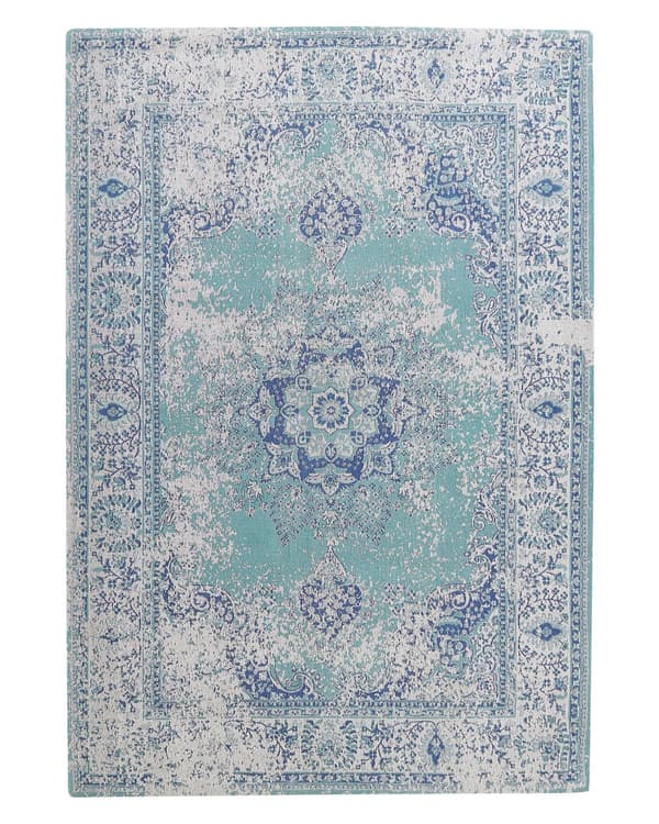 Matta Blå 140 x 200 cm Orientalisk Sliten Vardagsrum Sovrum