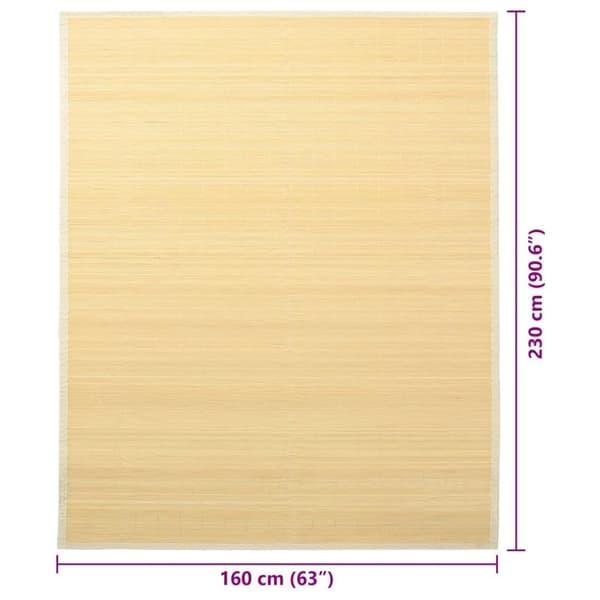 vidaXL Bambusteppe 160x230 naturell