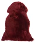 Pikkukuva 1 / 5: Lampaantalja viininpunainen 65 x 110 cm aito nahka boho moderni pehmeä lampaannahkamatto