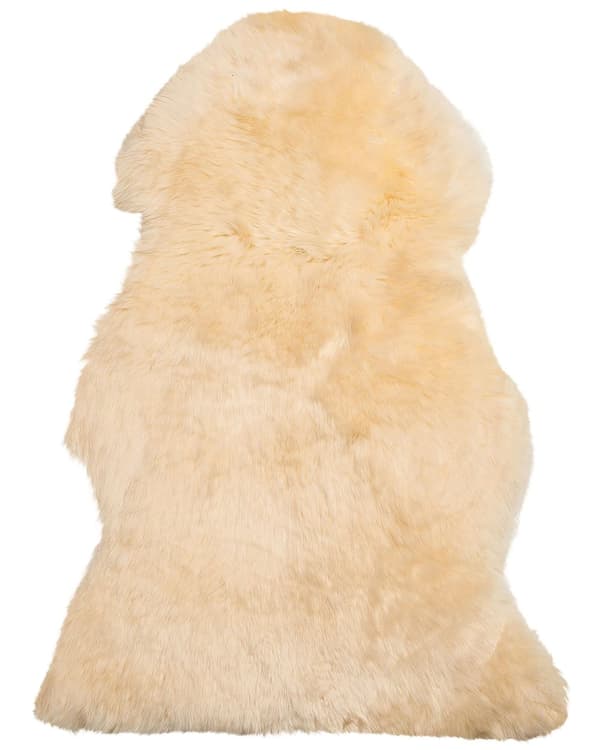 Lampaantalja beige 65 x 110 cm aito nahka boho moderni pehmeä lampaannahkamatto