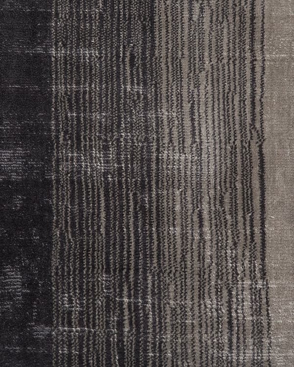 Matto harmaa/musta 200 x 200 cm viskoosi neliö käsinkudottu puuvilla moderni