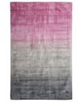 Miniatyrbild 1 av 5: Matta Grå med Rosa 140 x 200 cm Ombre Effekt Viskos Modern Vardagsrum