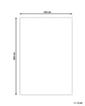 Pikkukuva 3 / 5: Matto mustavalkoinen 140 x 200 cm synteettinen materiaali käsintehty raidallinen sisälle ulos moderni