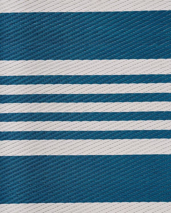 Ulkomatto merensininen 120 x 180 cm polypropeeni raidallinen suorakulmio kaksipuolinen