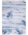 Pikkukuva 1 / 6: Matto beige sininen 160 x 230 cm polyesteri raidallinen liukumaton suorakulmio moderni