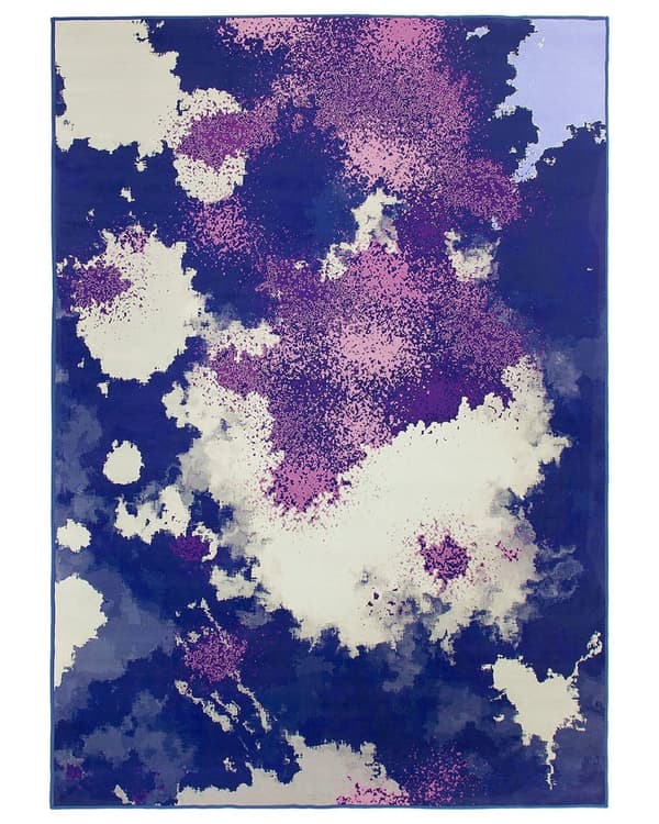 Matto monivärinen polyesteri 160 x 230 cm abstrakti kuvio suorakulmio liukumaton moderni