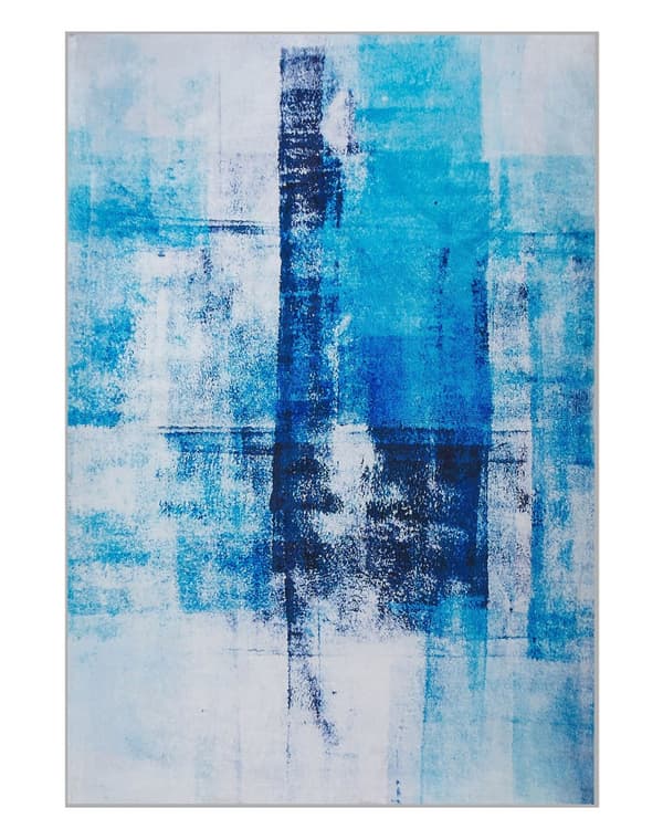 Matta Blå Flerfärgad 140 x 200 cm 3D Mönster Modern