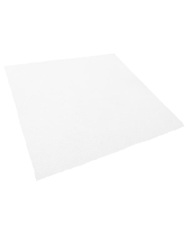 Shaggy Matta Vit 200 x 200 cm Modern Hög lugg Tuftad Rektangulär matta