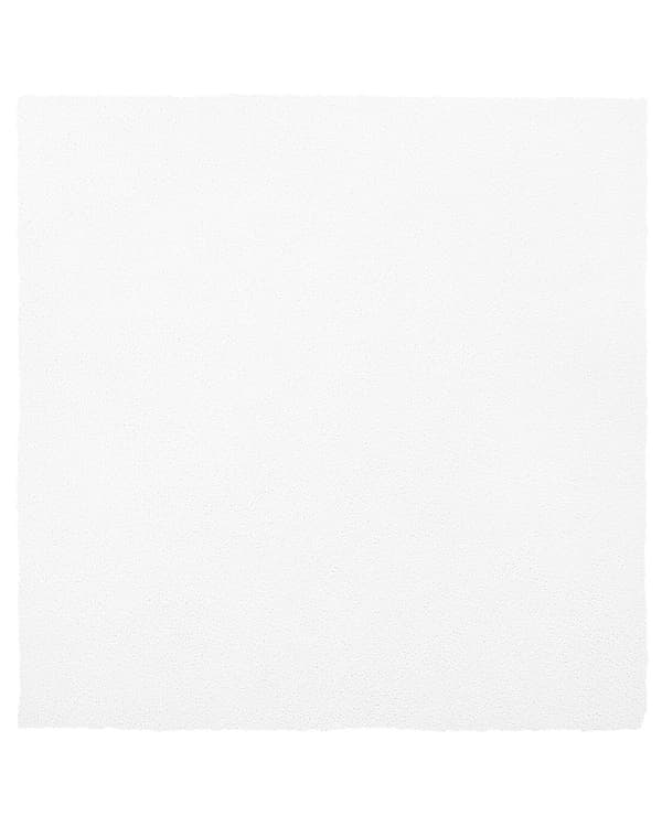 Shaggy Matta Vit 200 x 200 cm Modern Hög lugg Tuftad Rektangulär matta