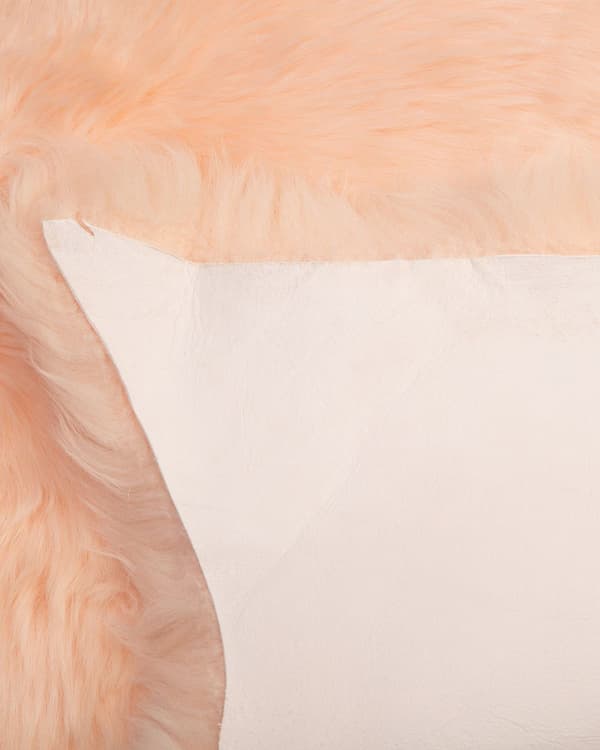 Fåreskind Shaggy 65 x 110 cm ulden orange
