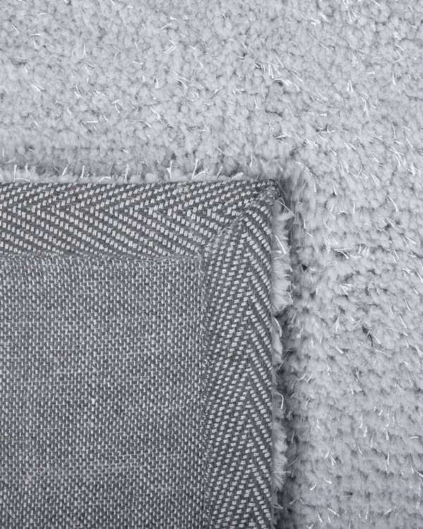 Gulvtæppe Lysegrå Polyester og Bomuld ø 140 cm Moderne Rund Korthåret Fluffy Tæppe til Under Sofa og Spisebord Blød Tilbehør Soveværelse stil