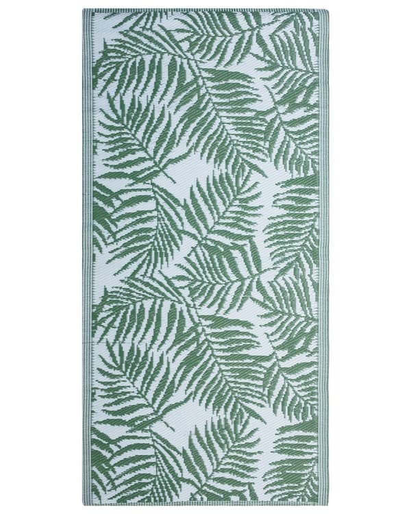 Moderne Slidstærkt Gulvtæppe Tæppe 90 x 150 cm i Mørkegrøn Farve