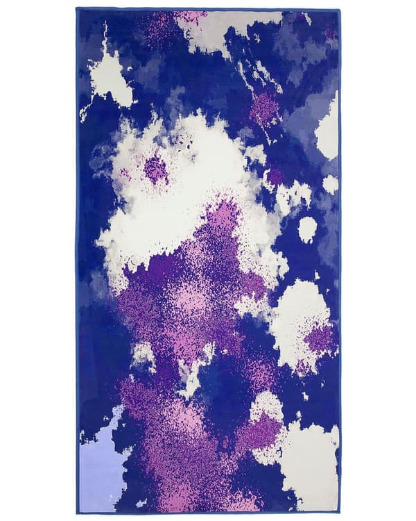 Flerfarvet Tæppe 80 x 150 cm Abstrakt Mønster Spildt Maling Stue Soveværelse