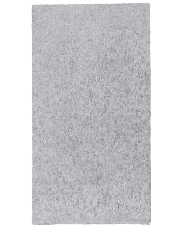 Gulvtæppe Sort Polyester og Bomuld 80 x 150 cm Moderne Korthåret Løs Fluffy Tæppe til Under Sofa og Spisebord Blød Tilbehør Soveværelse stil
