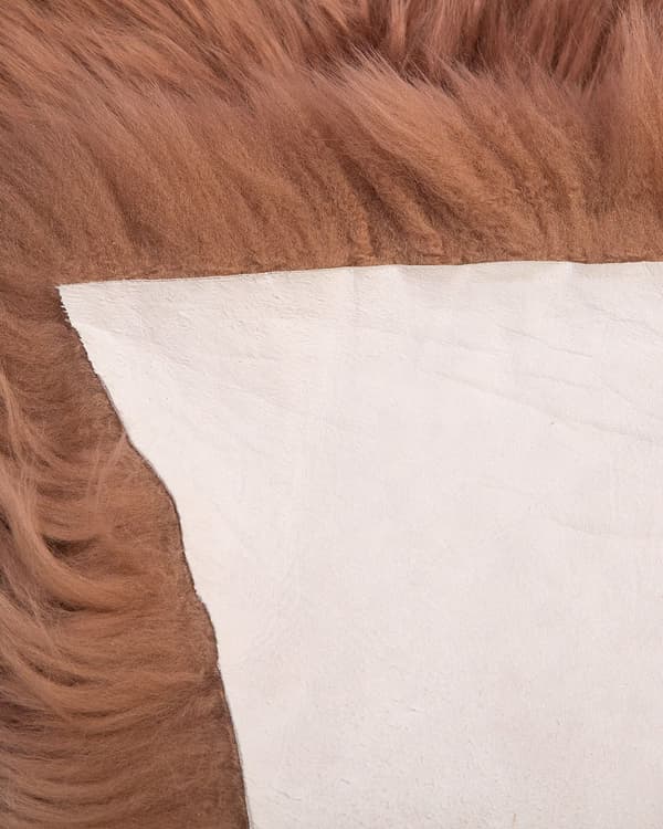 Fåreskind Shaggy 65 x 110 cm ulden lysebrun