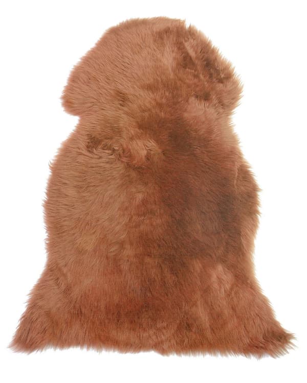 Fåreskind Shaggy 65 x 110 cm ulden lysebrun