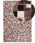 Miniatyrbillede 1 af 6: Tæppe Flerfarvet Læder 160 x 230 cm Patchwork Mosaik Rektangulær Moderne Stil