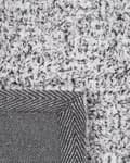 Miniatyrbillede 4 af 5: Gulvtæppe Sort Hvid Polyester og Bomuld 160 x 230 cm Moderne Korthåret Fluffy Tæppe til Under Sofa og Spisebord Blød Tilbehør Soveværelse stil