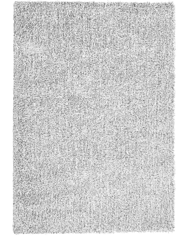 Gulvtæppe Sort Hvid Polyester og Bomuld 160 x 230 cm Moderne Korthåret Fluffy Tæppe til Under Sofa og Spisebord Blød Tilbehør Soveværelse stil