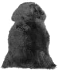 Miniatyrbillede 1 af 5: Fåreskind Shaggy 65 x 110 cm ulden sort