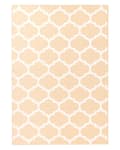 Pikkukuva 4 / 8: Matto beige PVC polyesteri 140 x 200 cm käsintehty kaksipuolinen trellis-kuvio sisälle ulos moderni