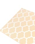 Pikkukuva 5 / 8: Matto beige PVC polyesteri 140 x 200 cm käsintehty kaksipuolinen trellis-kuvio sisälle ulos moderni