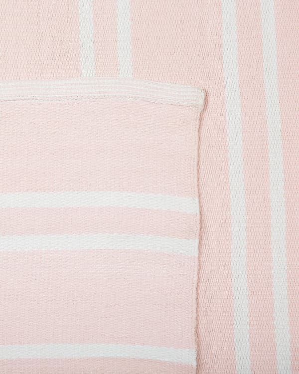 Inomhus Utomhus Rektangulär Vändbar Matta 140 x 200 cm av Syntetiskt Material i Rosa Färg