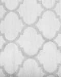 Miniatyrbillede 7 af 7: Gulvtæppe Grå og Hvid Polyester 160 x 230 cm Rektangulær Håndvævet Marokkansk Espalier Firkløver Indendørs Udendørs Oriental Indretning