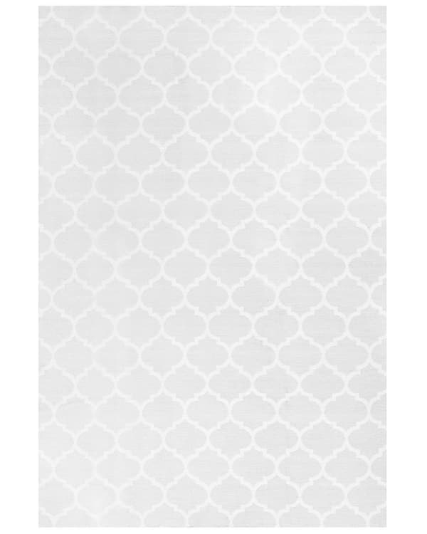 Utomhus Inomhus Matta 160 x 230 cm Vändbar i Grå Färg med Marockanskt Mönster