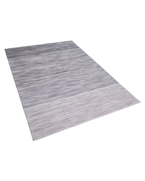 Matto harmaa villa 200 x 300 cm käsintehty raidallinen lattialämmitykseen sopiva moderni tyyli