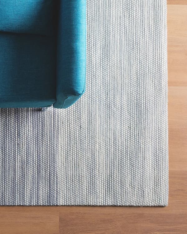 Matto harmaa villa 200 x 300 cm käsintehty raidallinen lattialämmitykseen sopiva moderni tyyli
